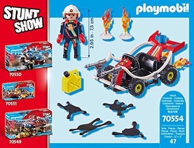Foto 7 | Foto 7 | Toy Playmobil Stunt Show Fire Quad Con Figura Para Niños De 4 A 10 Años - Venta Internacional.