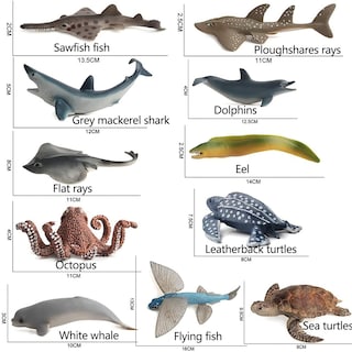 Foto 6 | Foto 6 | Set De Figuras De Animales Marinos De Bath Set Toys Fantarea Ocean Sea (12 Unidades) - Venta Internacional.