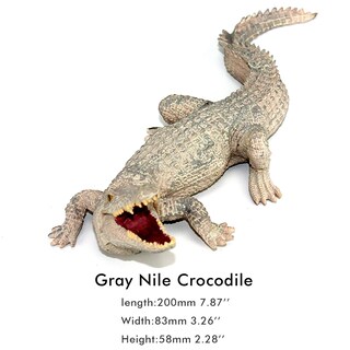 Foto 2 | Foto 2 | Figura De Juguete Funshowcase Con Animales De La Jungla Africana, Cocodrilo, 6 Cm - Venta Internacional.