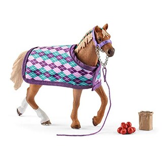 Foto 6 | Foto 6 | Set de Juego Schleich Horse Club Pura Sangre Inglesa con Manta - Venta Internacional