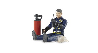 Foto 2 | Foto 2 | Figura de Acción Bombero Bruder Bworld con Accesorios de 10,5 cm de Altura