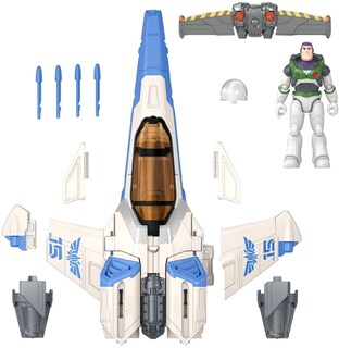 Foto 7 | Foto 7 | Vehículo de Juguete Mattel Disney Pixar Lightyear Xl-15 con Buzz De 5 Pulgadas - Venta Internacional
