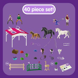 Foto 2 | Foto 2 | Escuela de Equitación Playset Schleich Horse Club 40 Piezas con Jinetes - Venta Internacional
