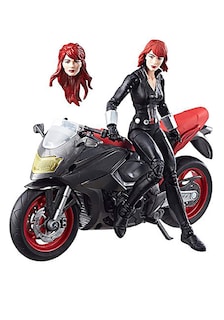 Foto 1 | Foto 1 | Figura de Acción Black Widow de La Serie Marvel Legends Con Moto - Venta Internacional