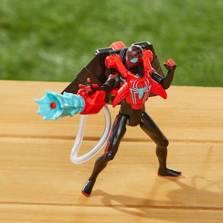 Foto 5 | Foto 5 | Figura de Acción Marvel Spider-man Aqua Web Warriors Miles - Venta Internacional