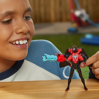 Foto 7 | Foto 7 | Figura de Acción Marvel Spider-man Aqua Web Warriors Miles - Venta Internacional