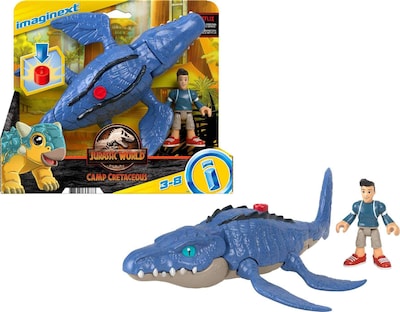 Foto 1 | Foto 1 | Juego de Figuras Mosasaurus Imaginext Jurassic World con Kenji para Niños - Venta Internacional