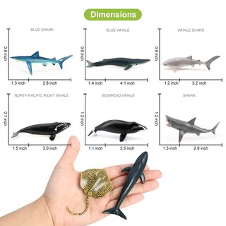 Foto 4 | Foto 4 | Juego De Minifiguras De Sea Creature Toys, 12 Piezas, Volnau Marine Fish - Venta Internacional.