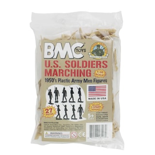 Foto 5 | Foto 5 | Juguete Bmc Marx Plastic Army Men Men Marchando Con Soldados Estadounidenses, Color Canela - Venta Internacional.