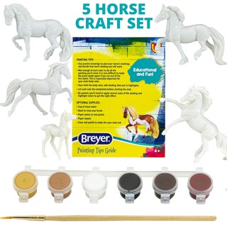 Foto 2 | Foto 2 | Juego De Pinturas Horse Crazy Colorful Breed, 5 Piezas, Escala 1:32, Modelo 4234 - Venta Internacional.