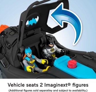 Foto 3 | Foto 3 | Imaginext Batmobile Enciende Sonidos, Juguete Preescolar De Batman - Venta Internacional.