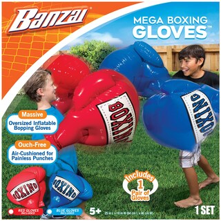 Foto 1 | Foto 1 | Guantes De Boxeo Inflables Banzai Mega Para Niños, Rojo Y Az - Venta Internacional.