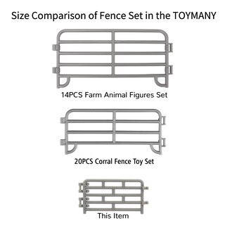 Foto 7 | Foto 7 | Toy Fence Toymany, Tamaño Pequeño, 64 Unidades, Para Animales De Granja Con Caballo Pequeño - Venta Internacional.