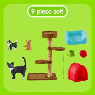 Foto 4 | Foto 4 | Set De Regalo De Juguetes Para Animales De Granja, Gatos Y Gatitos, 9 Piezas, A Partir De 3 Años - Venta Internacional.