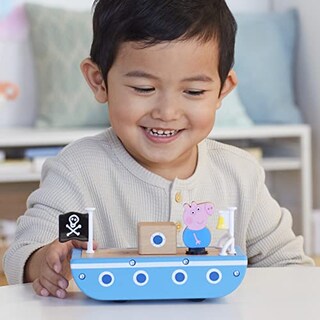 Foto 7 | Foto 7 | Coche Y Barco De Madera De Peppa Pig, Madera De Origen Responsable, 2yo+ - Venta Internacional.