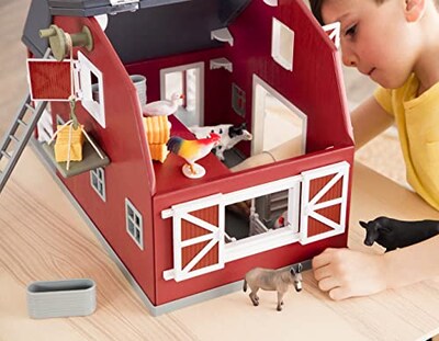 Foto 5 | Foto 5 | Toy Barn Farm Toys Playset Terra De Battat, Barra De Madera Con Forma De Animal - Venta Internacional.