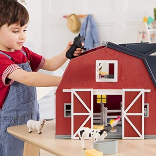 Foto 6 | Foto 6 | Toy Barn Farm Toys Playset Terra De Battat, Barra De Madera Con Forma De Animal - Venta Internacional.