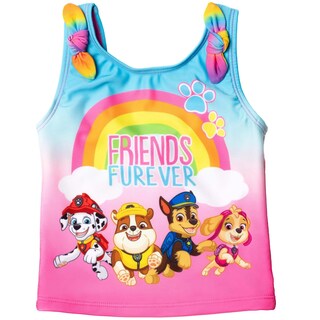 Foto 4 | Foto 4 | Conjunto De Traje De Baño Paw Patrol Para Niñas Pequeñas, Rash Guard 3t Rainbow - Venta Internacional.