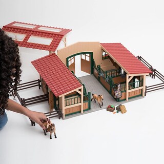 Foto 2 | Foto 2 | Establo Y Establo Para Caballos Playset Schleich Con 2 Ponis De Más De 3 Años - Venta Internacional.