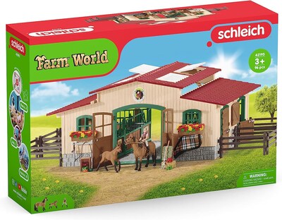 Foto 7 | Foto 7 | Establo Y Establo Para Caballos Playset Schleich Con 2 Ponis De Más De 3 Años - Venta Internacional.