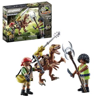 Foto 1 | Foto 1 | Juguete Playmobil Deinonychus Con Jaden Con Cañón Y Flechas Plateadas - Venta Internacional.