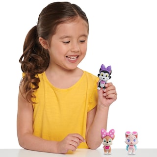 Foto 2 | Foto 2 | Toy Figures Disney Junior Minnie Mouse Con Lunares Para Mascotas, Paquete De 3 - Venta Internacional.