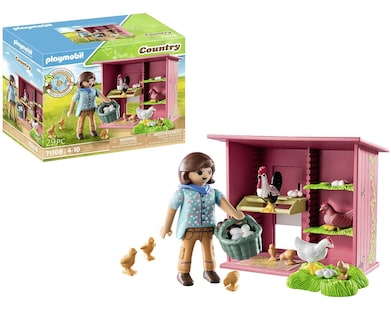 Foto 1 | Foto 1 | Gallinero Toy Playmobil Con 3 Nidos Y Cesta Para Huevos Frescos - Venta Internacional.