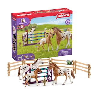 Foto 1 | Foto 1 | Set De Juguetes Schleich Horse Club Lisa's Tournament Training, 17 Piezas - Venta Internacional.