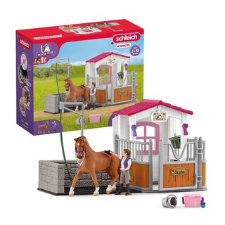 Foto 1 | Foto 1 | Set De Juguetes Schleich Horse Club Para Lavar Caballos Con Establo, 13 Piezas - Venta Internacional.