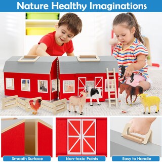 Foto 3 | Foto 3 | Juguetes Farm Animals Yeebay Para Niños De Más De 3 Años Con Granero Grande De Madera - Venta Internacional.