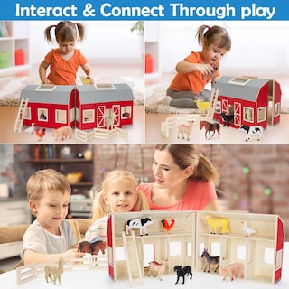 Foto 6 | Foto 6 | Juguetes Farm Animals Yeebay Para Niños De Más De 3 Años Con Granero Grande De Madera - Venta Internacional.
