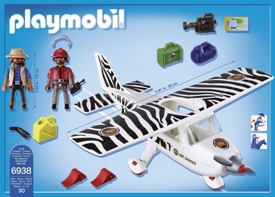 Foto 3 | Foto 3 | Avión Safari De Juguete Playmobil Con Figuras Para Niños - Venta Internacional.