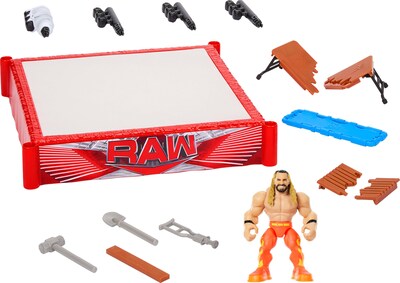 Foto 4 | Foto 4 | Anillo De Rebote Playset Mattel Wwe Knuckle Crunchers Con Figura - Venta Internacional.