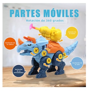 Foto 3 | Foto 3 | Juego de Dinosaurios para Niños con Taladro y Ventosas