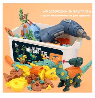 Foto 5 | Foto 5 | Juego de Dinosaurios para Niños con Taladro y Ventosas