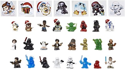 Foto 3 | Foto 3 | Calendario De Adviento Star Wars Micro Force Con 24 Minifiguras Para Mayores De 4 - Venta Internacional.