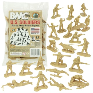 Foto 1 | Foto 1 | Figuras Bmc De Plastic Army Para Mujer, 36 Unidades, Color Canela - Venta Internacional.