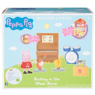 Foto 6 | Foto 6 | Playset Peppa Pig Little Rooms Music Studio con 6 Piezas- Venta Internacional