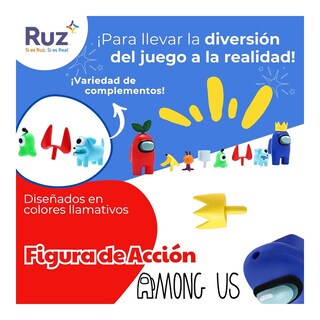 Foto 4 | Foto 4 | Set De Mini Figuras Ruz Among Us Con Accesorios (6cm)