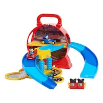 Playset Disney Junior De Mickey Mouse Stow 'n Go Garage Con 2 Coches - Venta Internacional.