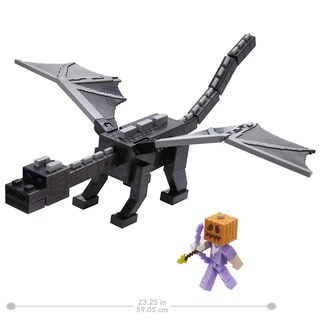 Foto 5 | Foto 5 | Figura De Acción Mattel Minecraft Ultimate Ender Dragon Con Steve - Venta Internacional.