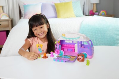 Foto 2 | Foto 2 | Autocaravana Playset Polly Pocket Glamping Con Muñeca Y Mascota - Venta Internacional.