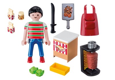 Foto 2 | Foto 2 | Set De Construcción Playmobil Kebab Vendor Con Accesorios Desde Hace Más De 4 Años - Venta Internacional.