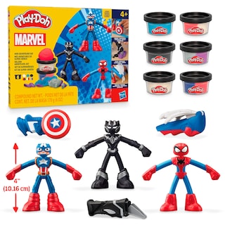 Foto 1 | Foto 1 | Playset Play-doh Marvel Hero Adventure Con 3 Figuras De Acción - Venta Internacional.