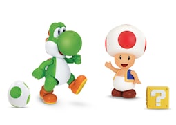 Figura De Acción Super Mario Nintendo 10 Cm Yoshi & Toad, Paquete De 2 - Venta Internacional.