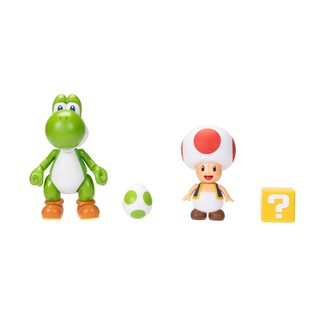 Foto 2 | Foto 2 | Figura De Acción Super Mario Nintendo 10 Cm Yoshi & Toad, Paquete De 2 - Venta Internacional.
