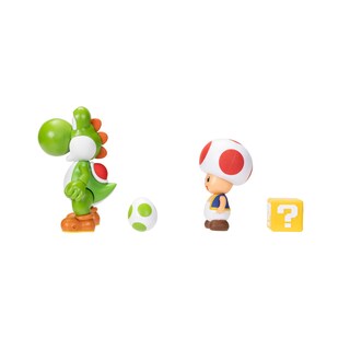 Foto 4 | Foto 4 | Figura De Acción Super Mario Nintendo 10 Cm Yoshi & Toad, Paquete De 2 - Venta Internacional.