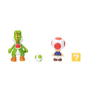 Foto 5 | Foto 5 | Figura De Acción Super Mario Nintendo 10 Cm Yoshi & Toad, Paquete De 2 - Venta Internacional.