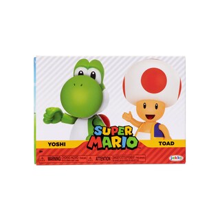 Foto 6 | Foto 6 | Figura De Acción Super Mario Nintendo 10 Cm Yoshi & Toad, Paquete De 2 - Venta Internacional.