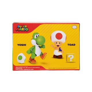 Foto 7 | Foto 7 | Figura De Acción Super Mario Nintendo 10 Cm Yoshi & Toad, Paquete De 2 - Venta Internacional.